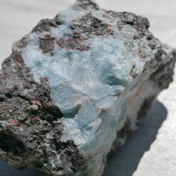 天然石ラリマー約43g約44×29mm(ドミニカ共和国産)母岩付き原石ラフロック鉱物鉱石[lar-240214-05] 17枚目の画像
