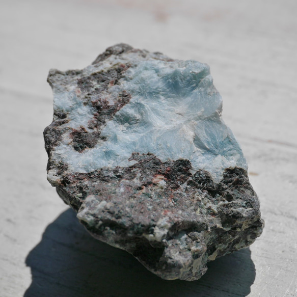 天然石ラリマー約43g約44×29mm(ドミニカ共和国産)母岩付き原石ラフロック鉱物鉱石[lar-240214-05] 11枚目の画像