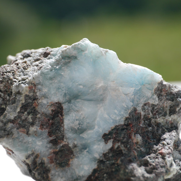 天然石ラリマー約43g約44×29mm(ドミニカ共和国産)母岩付き原石ラフロック鉱物鉱石[lar-240214-05] 14枚目の画像