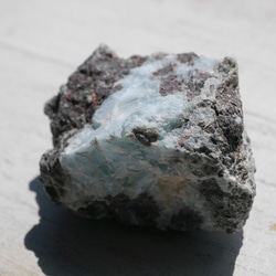 天然石ラリマー約43g約44×29mm(ドミニカ共和国産)母岩付き原石ラフロック鉱物鉱石[lar-240214-05] 10枚目の画像