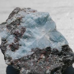 天然石ラリマー約43g約44×29mm(ドミニカ共和国産)母岩付き原石ラフロック鉱物鉱石[lar-240214-05] 18枚目の画像