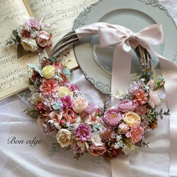 完成品】ひまわりとぶどうのリース アーティフィシャルフラワー