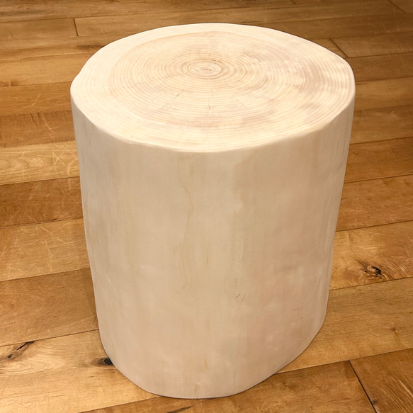 Hinoki  Wood  Stool  No.576 1枚目の画像