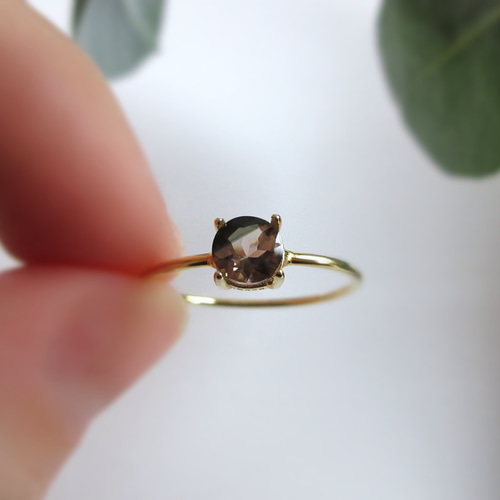 発色美】5mm美粒「バイカラートルマリン」リング 指輪・リング KUON