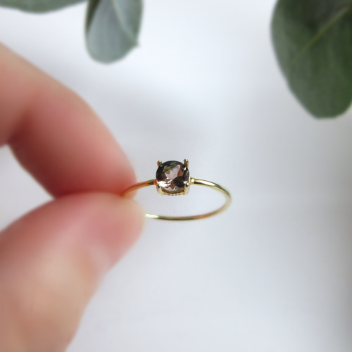 発色美】5mm美粒「バイカラートルマリン」リング 指輪・リング KUON