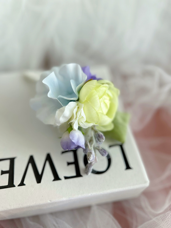 即納OK！縦型ハートのドリーミーブーケアーティフィシャルフラワー　ウェディングブーケ　アームブーケ                                     アーティフィシャルフラワー（高 P1523939803(11700円)