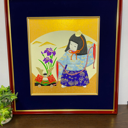 送料無料 和紙押絵 童子 その他インテリア雑貨 おたんこなす 通販 