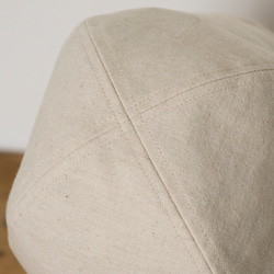 [可水洗2way] 棉麻水手帽自然生成[可折疊] 241-3-201 第14張的照片