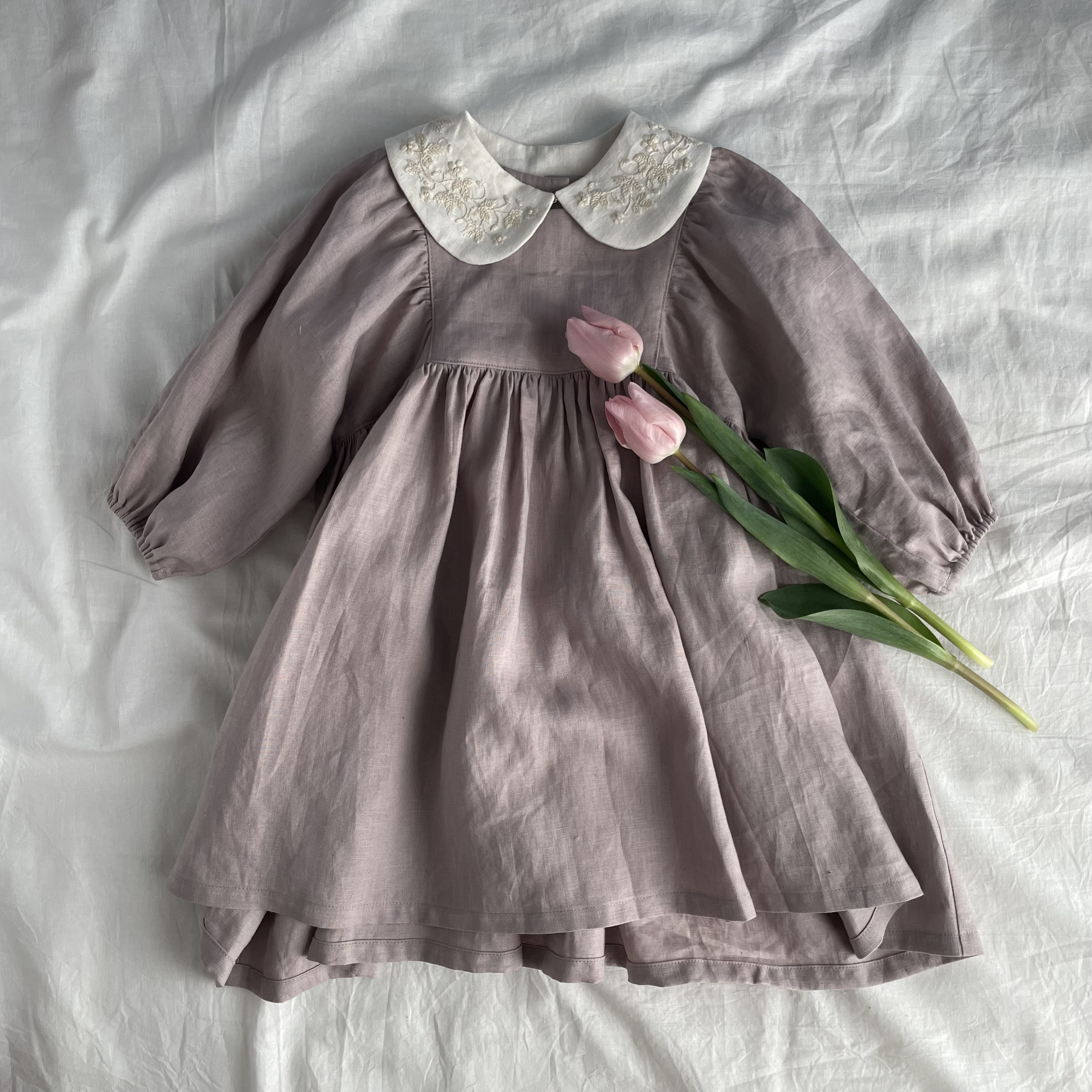 つけ襟とワンピースのセット