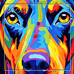 【Heavenly Life（天ノ国） - ドーベルマン犬 No.4】アートポスター 犬の絵 犬の絵画 犬のイラスト 3枚目の画像