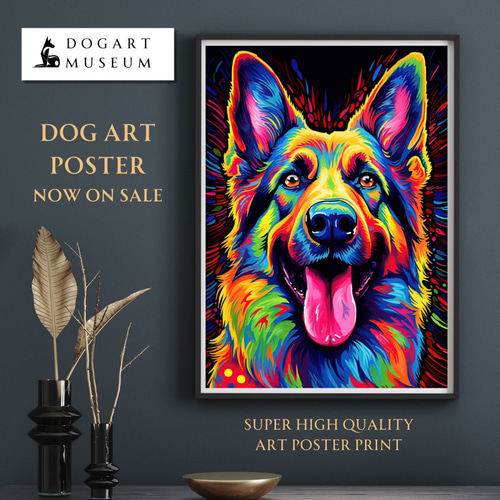 Heavenly Life（天ノ国） - ジャーマンシェパード犬 No.4】アート