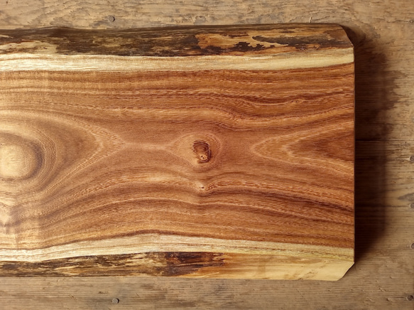 【木製看板製作】 槐 28cm×50cm厚み4.6cm / 一枚板看板 28cm×50cm厚み4 6cm エンジュ