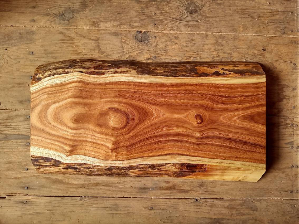 【木製看板製作】 槐 28cm×50cm厚み4.6cm / 一枚板看板