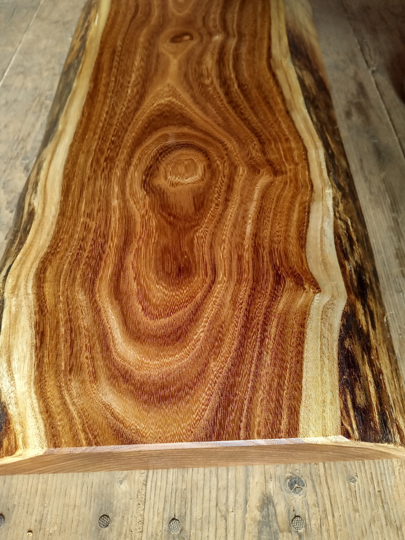 【木製看板製作】 槐 28cm×50cm厚み4.6cm / 一枚板看板 28cm×50cm厚み4 6cm エンジュ