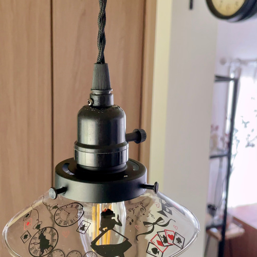 ステンドグラス Alice ペンダントライト 昭和レトロ カフェ 照明