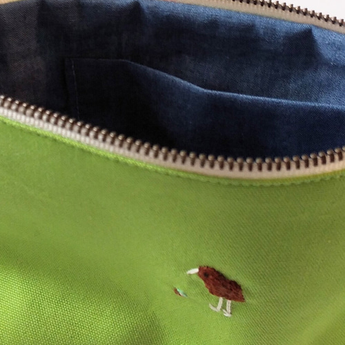 専用 ハンドメイド 親子 リュック型ポーチ キーウィ キウイ 動物