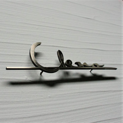 真鍮　切り文字　表札　Ueno例　【サイズ、素材オーダー可】 5枚目の画像