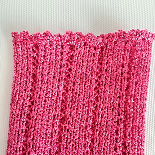 ショッキングピンク シルクの アームウォーマー 手袋・ミトン shi-ma