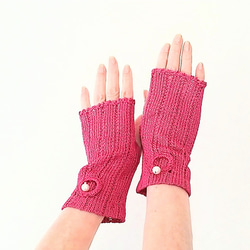 新品タグ付きRICHYSTER NORDICアームウォーマー・ピンク HYSTERIC GLAMOUR（ヒステリックグラマー）の「HYSTERIC NORDIC アーム