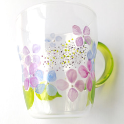 紫陽花マグカップ　プレゼントに　マイカップに♪　 6枚目の画像