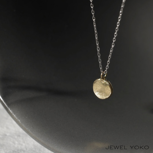 K18 シルバーネックレス】clair コンビ バイカラーネックレス プチ 丸