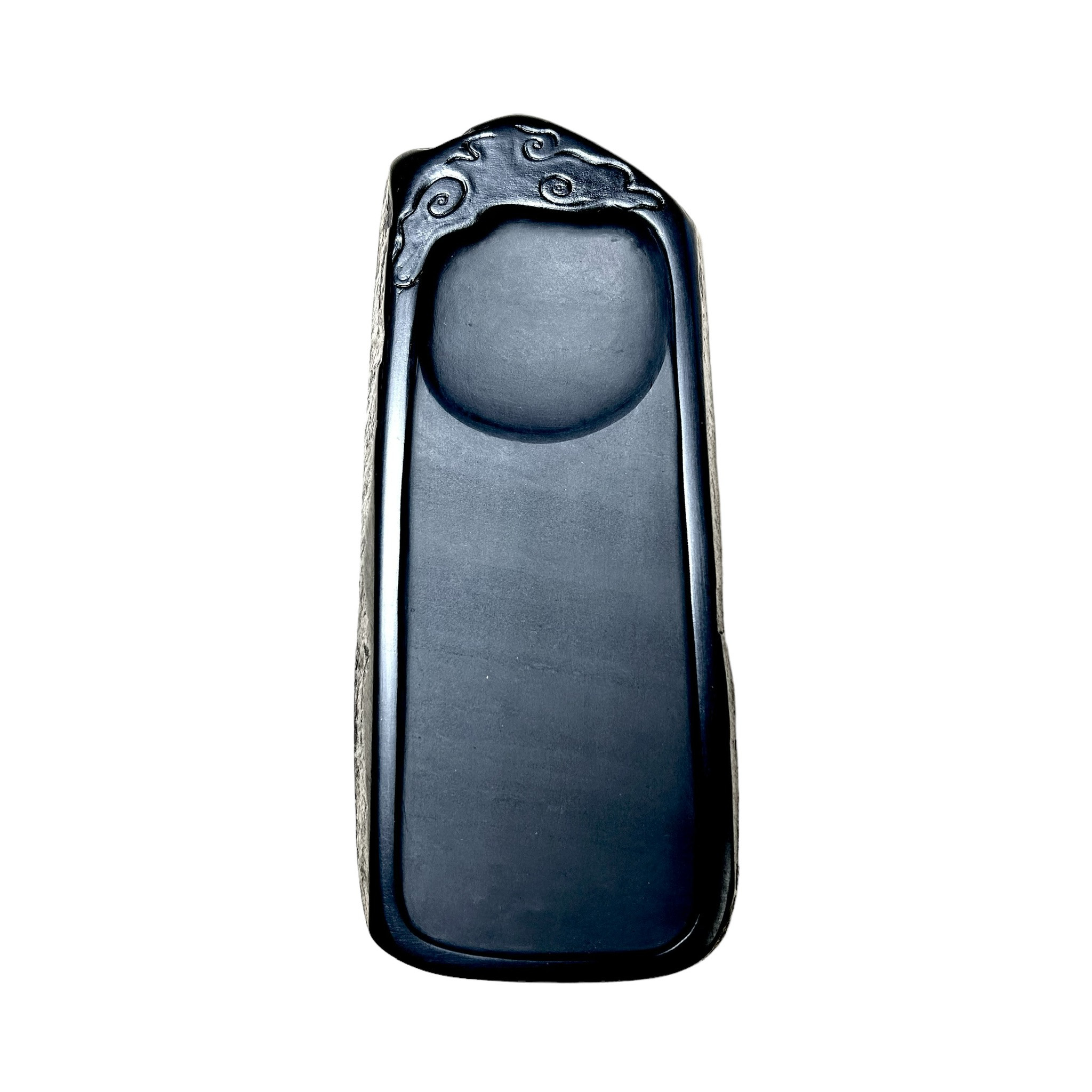 黄綬褒章受章　雨宮峯硯作  雲月硯No.1