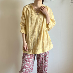 【草木染め】Raglan sleeve Blouse 7枚目の画像