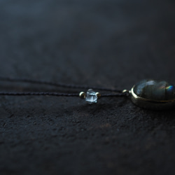 labradorite brass necklace (youfuu) 11枚目の画像