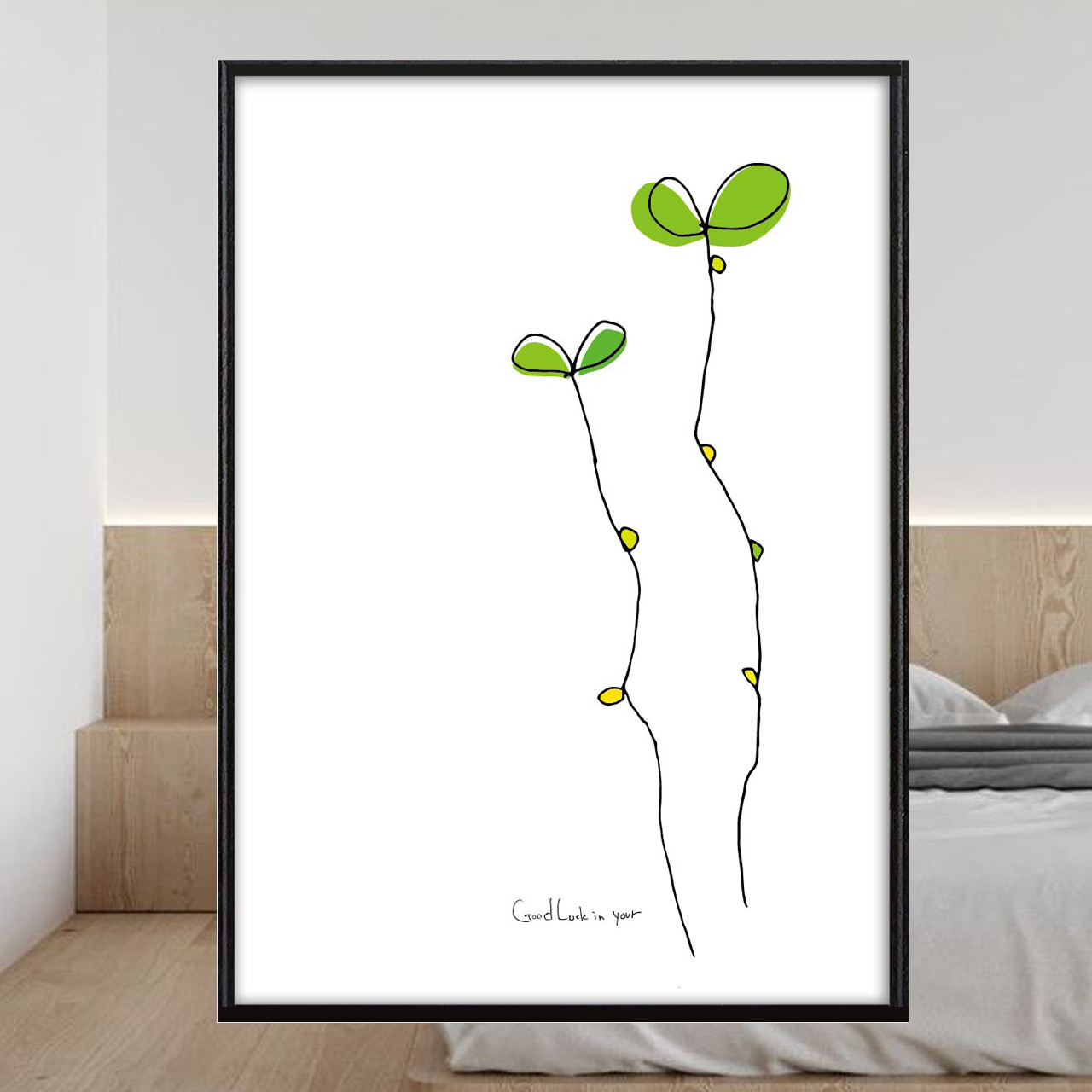 のびのび　花　イラスト　ポスター　A4 A3 A2 A1　アート  　アートポスター　アート/sei検索新着順　2458