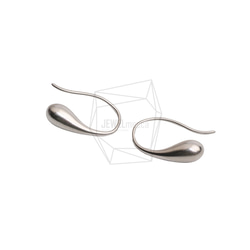 ERG-2628-MR【2個入り】シンプルピアスフック,Simple Line Hook Ear Wires 2枚目の画像