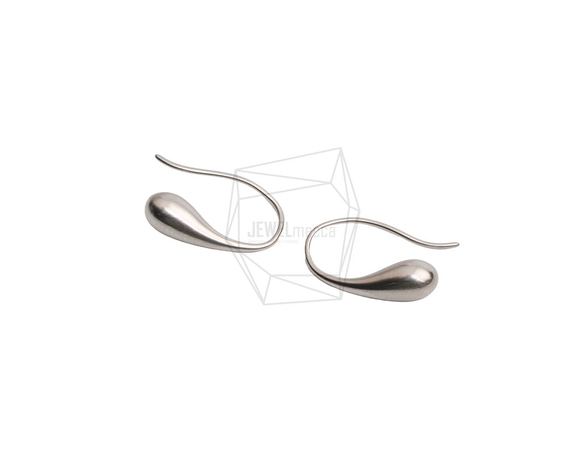 ERG-2628-MR【2個入り】シンプルピアスフック,Simple Line Hook Ear Wires 2枚目の画像