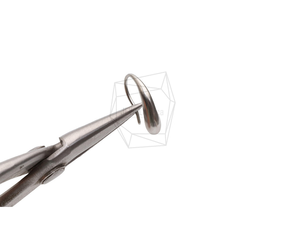 ERG-2629-MR [2 件] 簡單耳環鉤，簡單線鉤耳線 第4張的照片