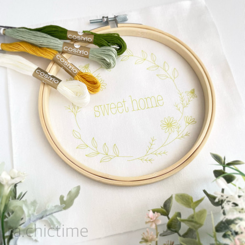 刺繍キット】❁マーガレット❁文字オーダー可能 キット ra.chic