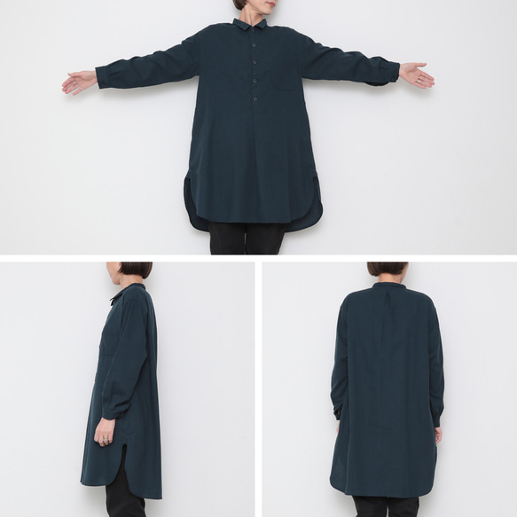 toto shirts / deep navy 5枚目の画像