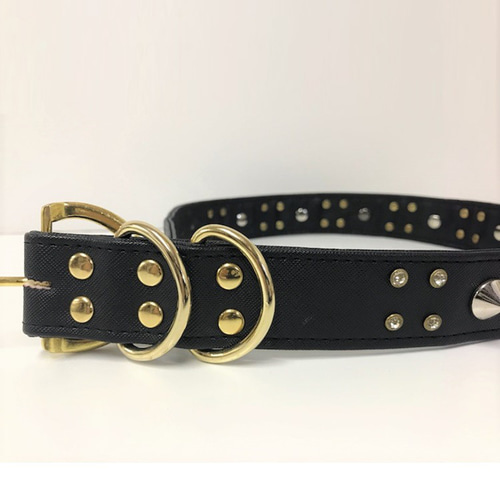 スタッズデザイン　犬　首輪（複数色）大型犬 スタッズデザイン 犬 首輪（複数色）大型犬