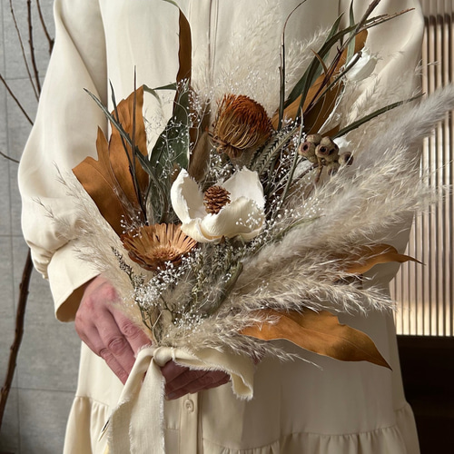 ドライフラワーブーケ風スワッグ  母の日ギフト　スワッグ  ラナンキュラス ドライフラワーブーケ風スワッグ 母の日ギフトスワッグ ラナンキュラス