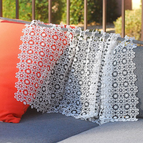 カフェカーテン☆インテリア雑貨☆クロッシェレース☆用途がひろい