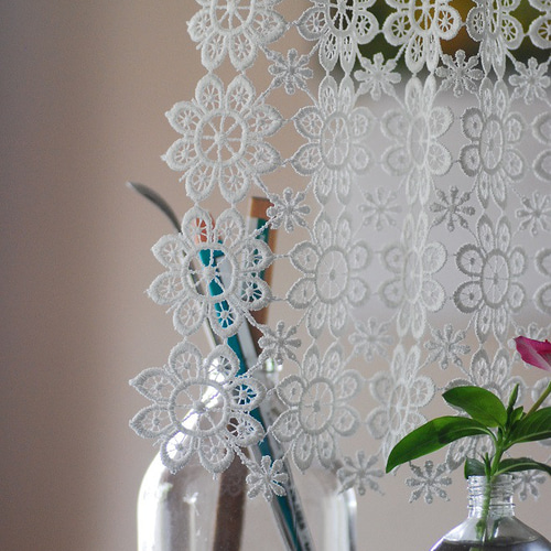 カフェカーテン☆インテリア雑貨☆クロッシェレース☆用途がひろい