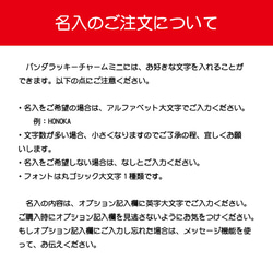 蓄光 パンダ (Ｃ) ラッキー チャーム ミニ ブラック 両面 キーホルダー 安全グッズ プチギフト 非常時 縁起物 5枚目の画像