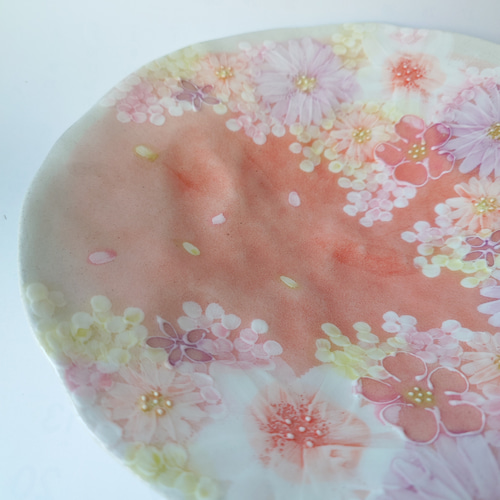 【新品・未使用】工房ゆずりは　紅彩花化粧　パスタ皿　カレー皿　陶器　食器　料理 Amazon | 工房ゆずりは 紅彩花化粧 パスタ皿 手造り 手描き 瀬戸