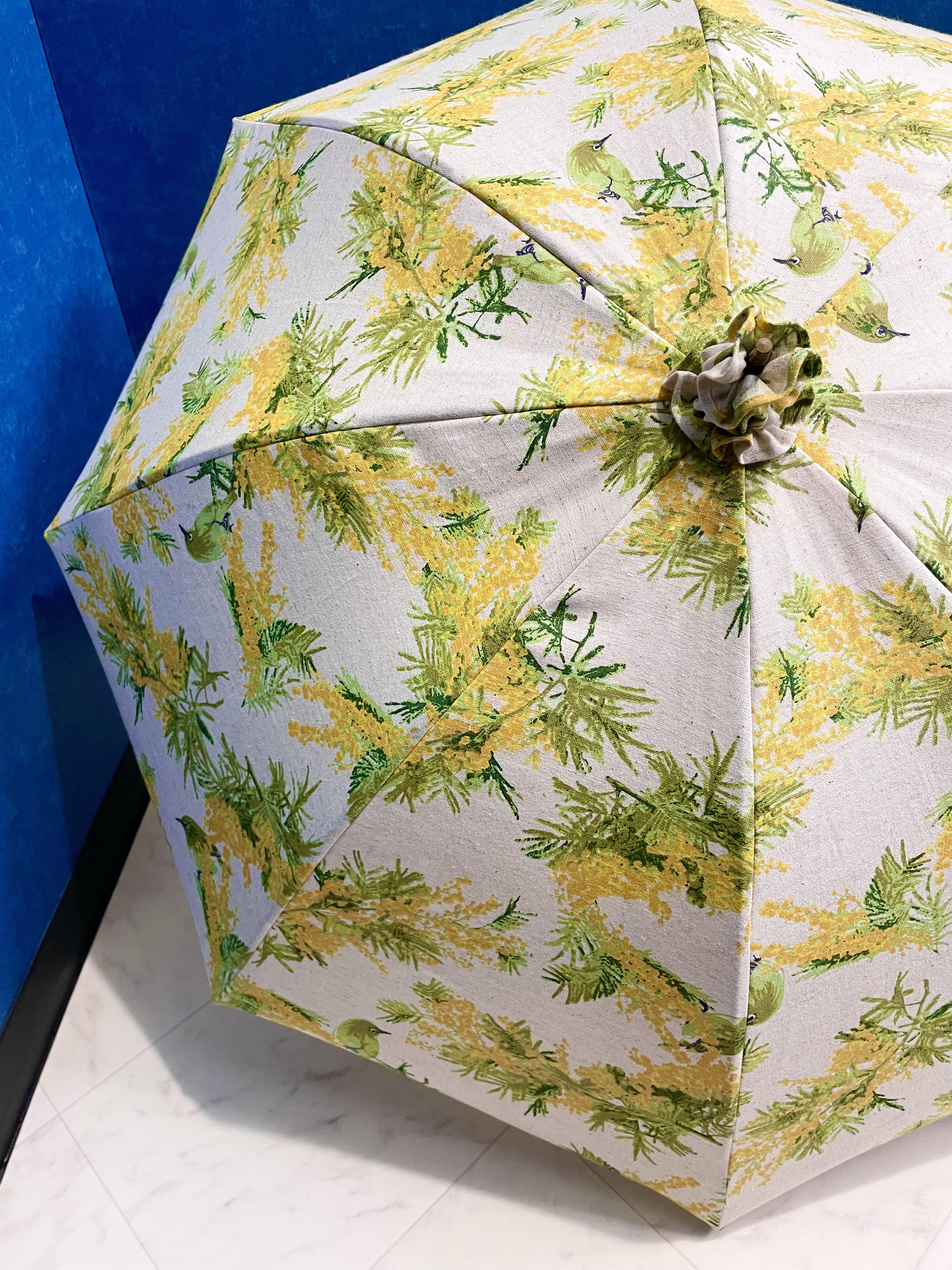 手作り日傘　鳥とほくとほく 雲に入るゆくへ見おくる【桜骨】