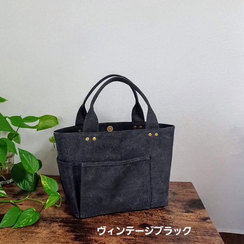 ポケットいっぱいトートバッグ ミントグリーン オリーブ Sサイズ ポケットいっぱいトートバッグ ミントグリーン オリーブ Sサイズ