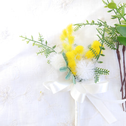 ミモザのドットブーケ【bouquet】アーティシャルフラワー 5枚目の画像