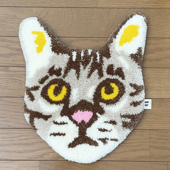 ★Nyan Rug★ 貓型毛茸茸的地毯墊 可以騎在上面，也可以裝飾它♪♪ 第3張的照片