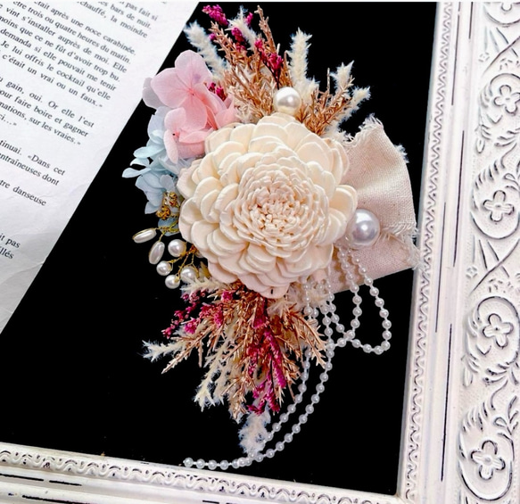コサージュ プリザーブドフラワー ハンドメイド 卒業式 入学式 卒園式  