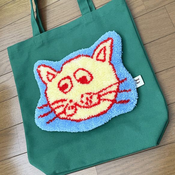 ★Nyan bag★ 我在帆布手提包裡加了一個可愛的貓地毯♪♪ 第2張的照片