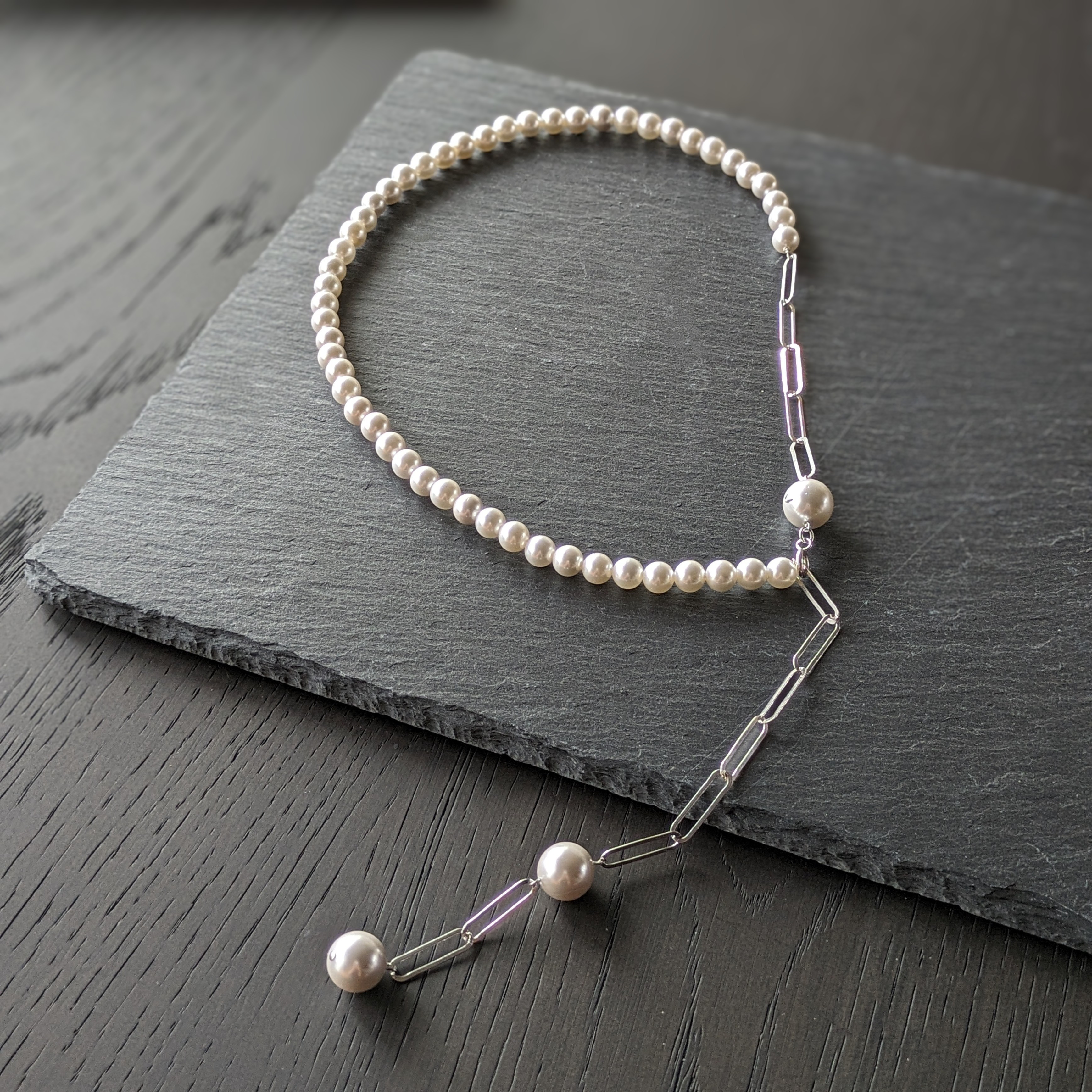 ネックレス Bijoux パール装飾 約45cm Bambole