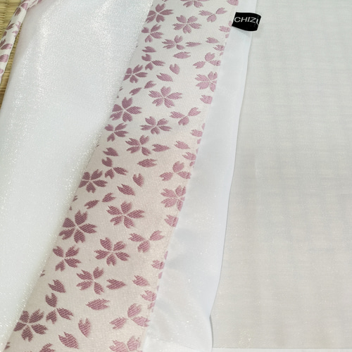 99歳白寿祝い東の桐生織『桜』ちゃんちゃんこ3点セット 着物