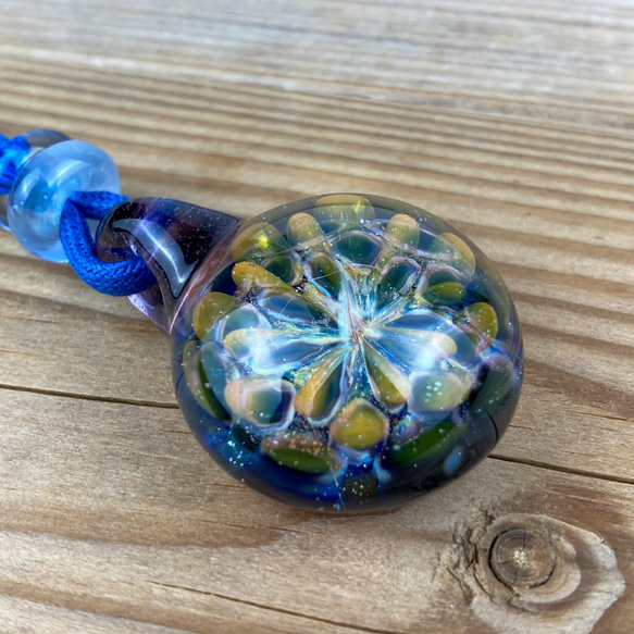 Fume Dot Glass Implosion ボロシリケイトガラスペンダント WITF20 8枚目の画像