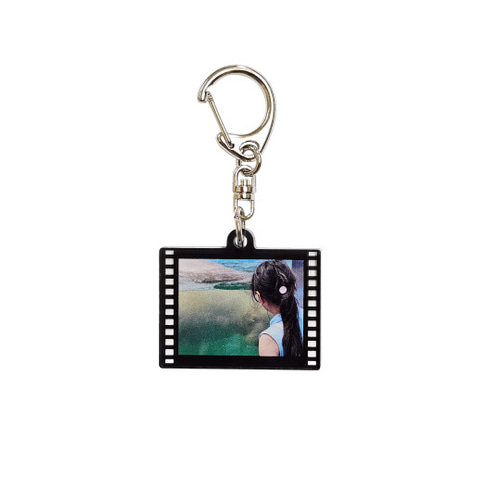 Filmフィルムりをんアクキー キリトリフィルム ポジフィルム風 アクリルキーホルダー 空っぽ 写真